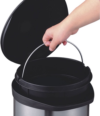 Cubo Pedal Sanitario Habitex Tapa Negra 3l